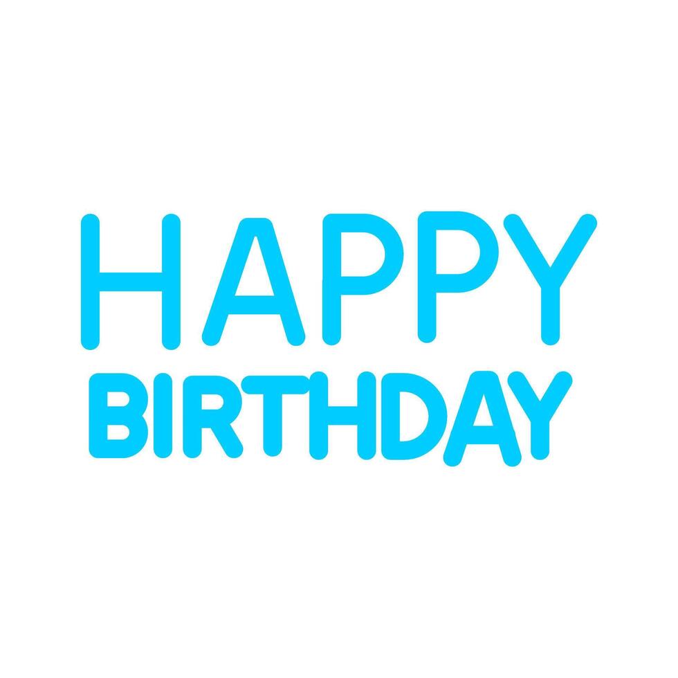 Happy Birthday Sign Icon Design vector