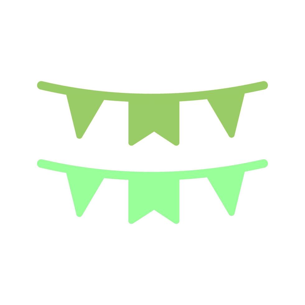 Bunting Flags Icon Design vector