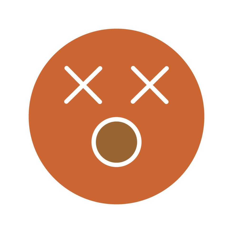 Dizzy Face Icon Design vector