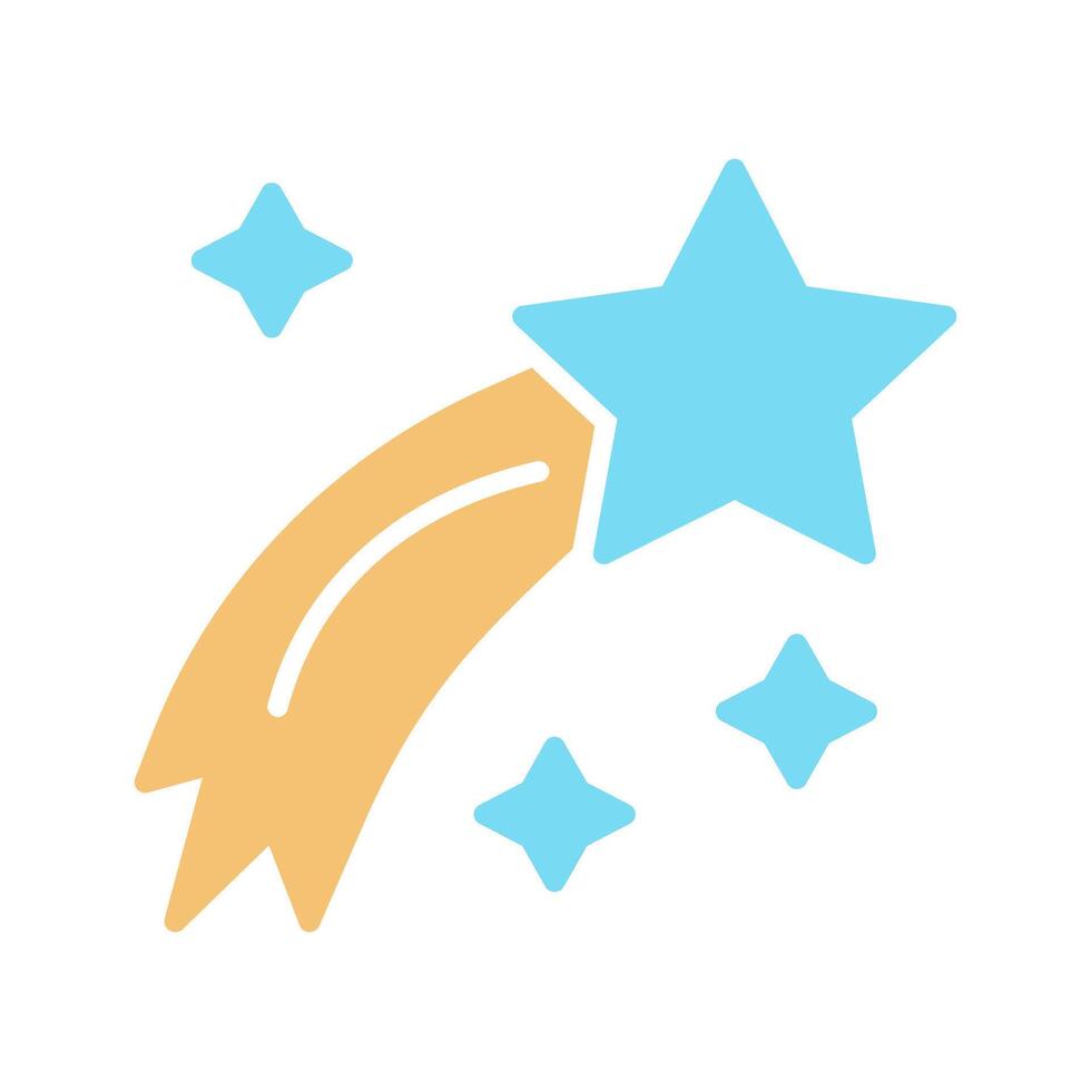 Shooting Star Icon Design vector