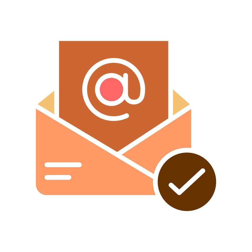 Registered Mail Icon Design vector