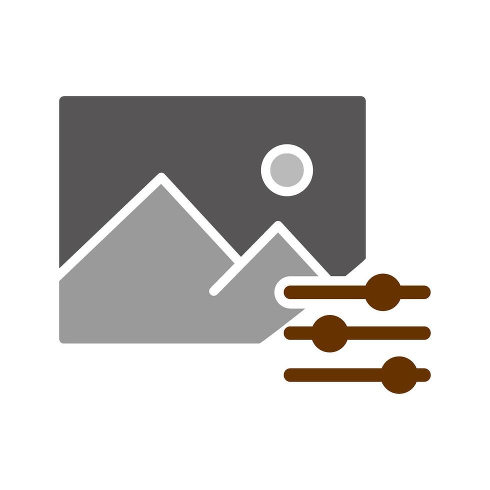 Photo Editing Tools Icon Design vector