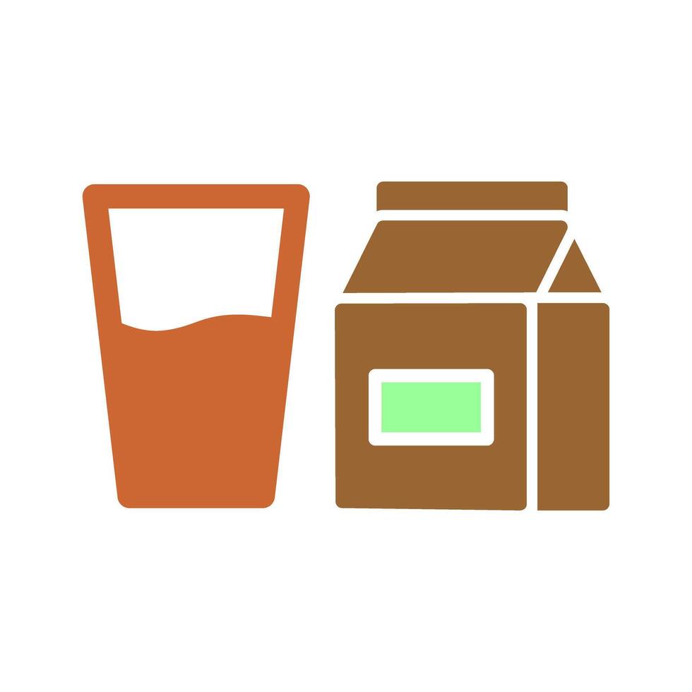 Glass of Milk Icon Design vector