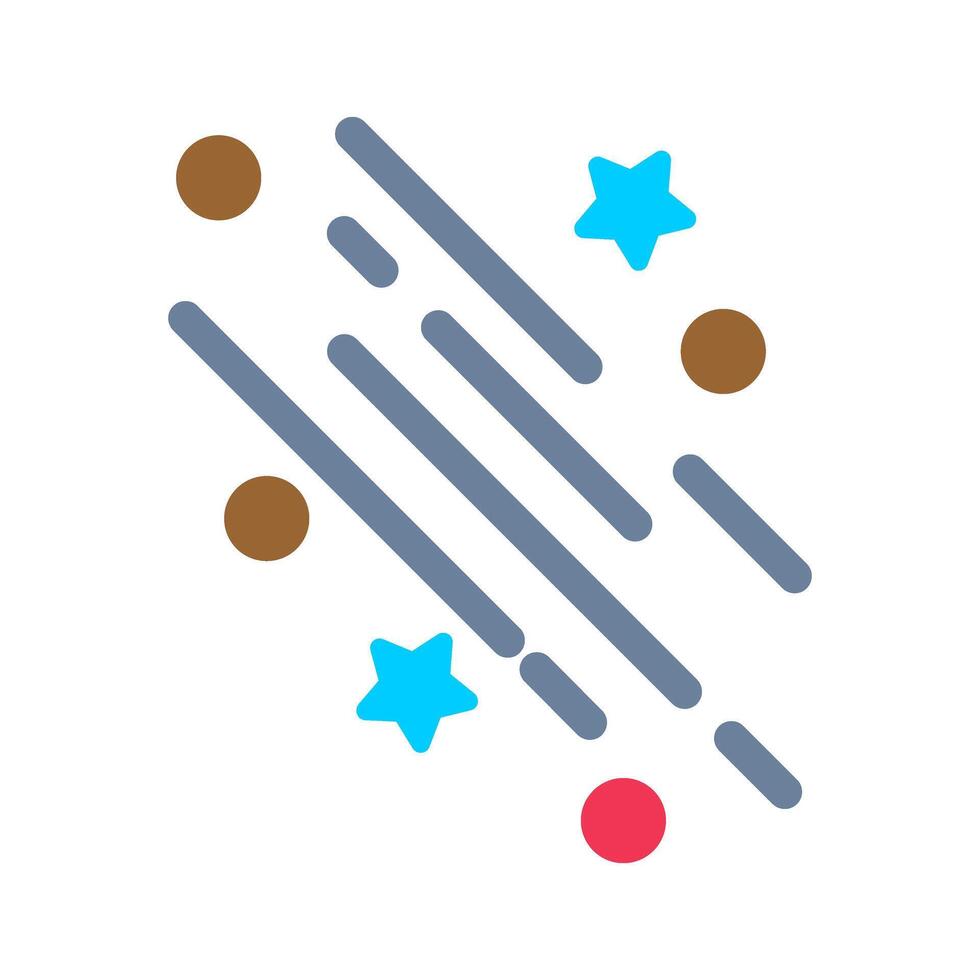 Party Streamers Icon Design vector