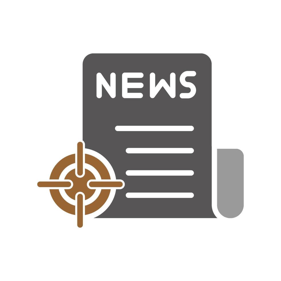 News Scoop Icon Design vector