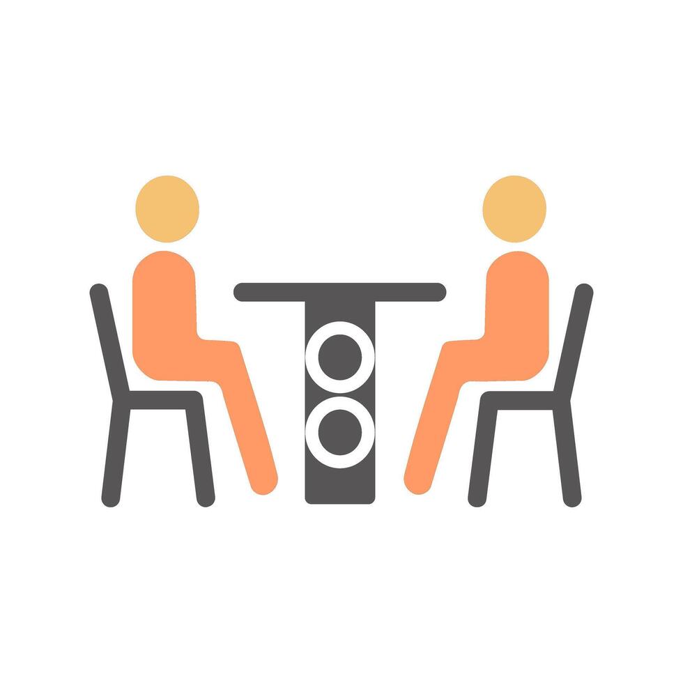Family Dinner Icon Design vector
