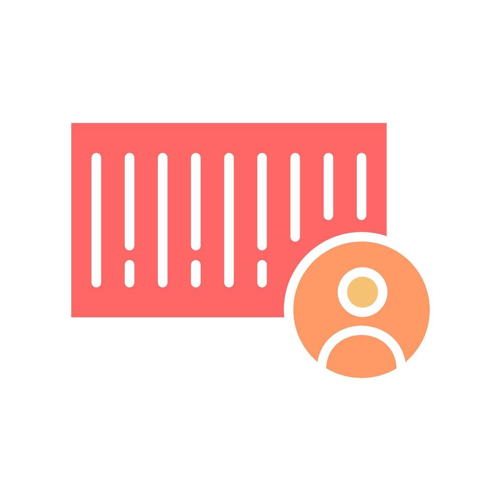 Barcode ID Icon Design vector