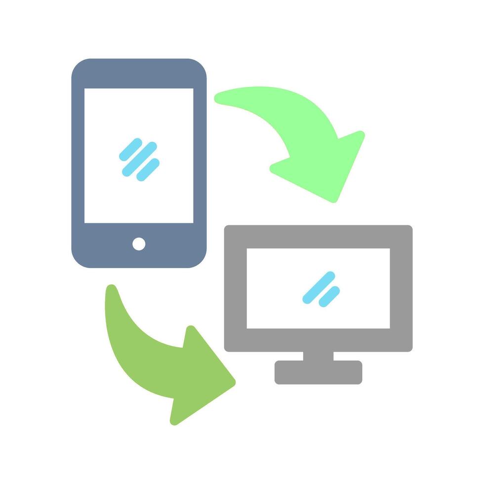 Synchronization Icon Design vector