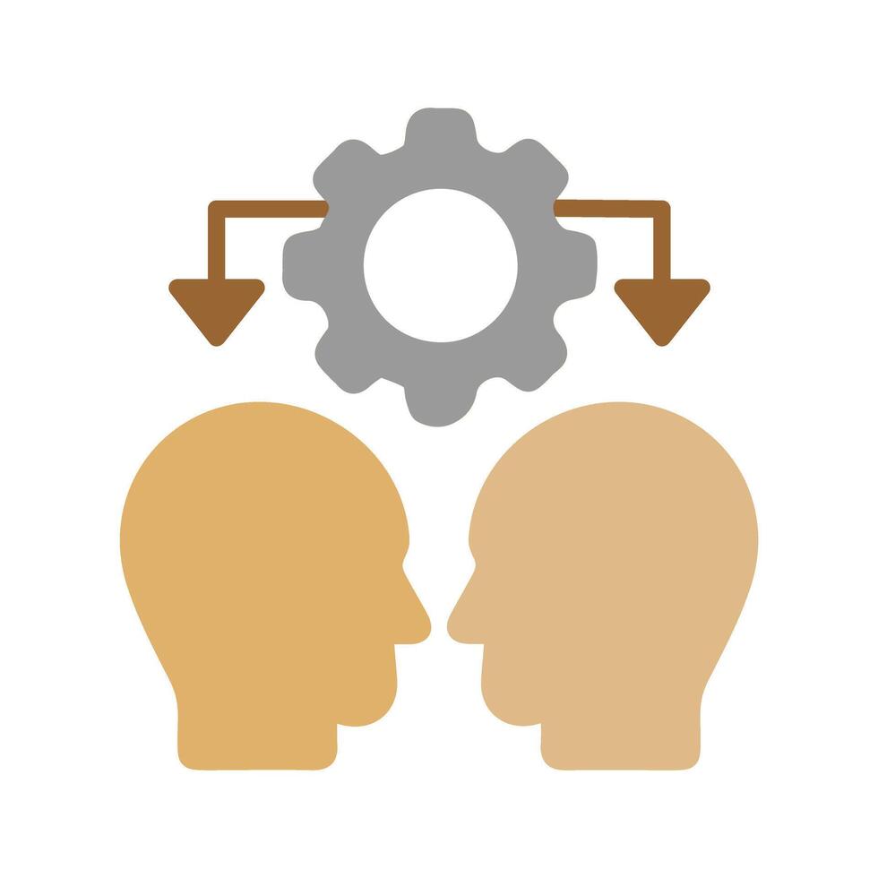 Conflict Management Icon Design vector