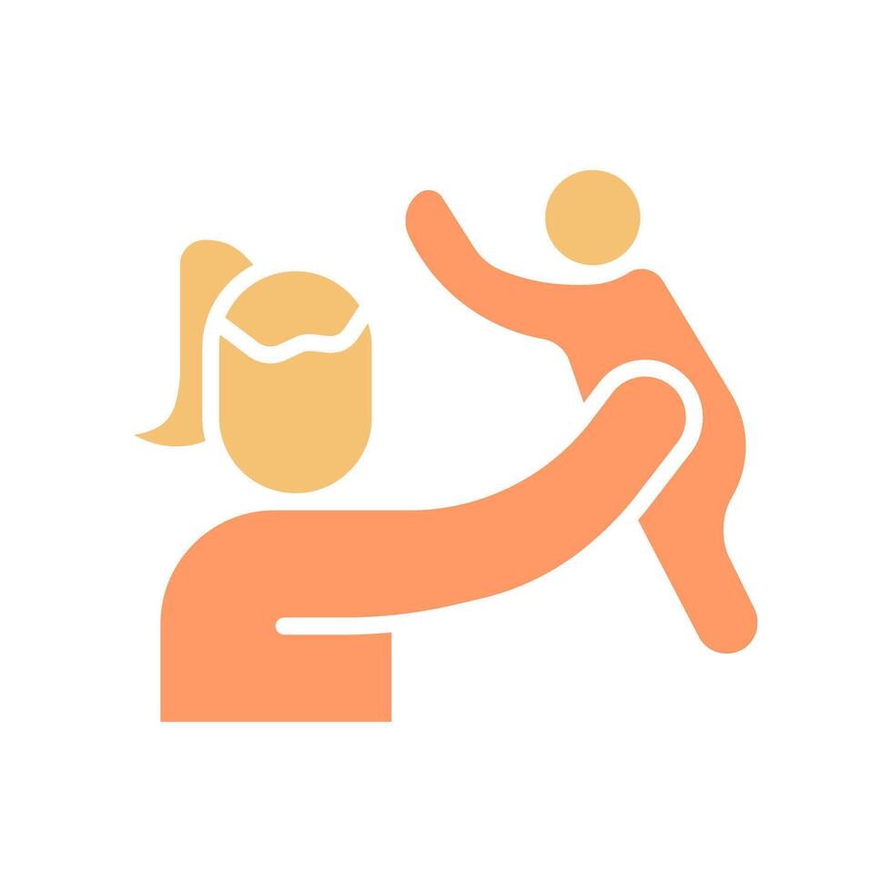 Mother and Son Icon Design vector