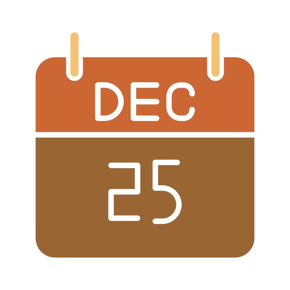 25 December Icon Design vector
