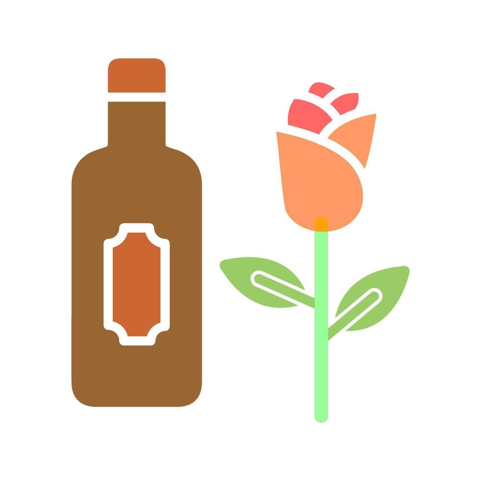 Wine and Roses Icon Design vector