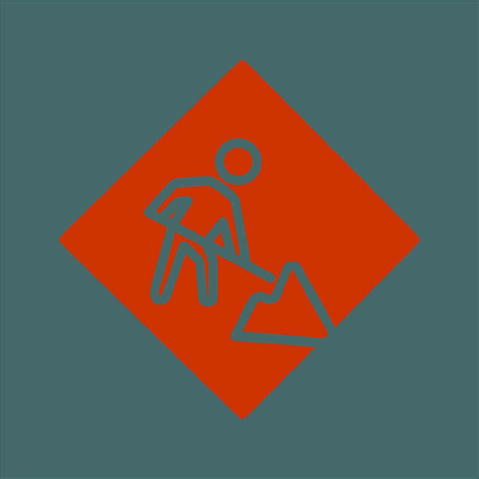 Construction Sign Icon Design vector