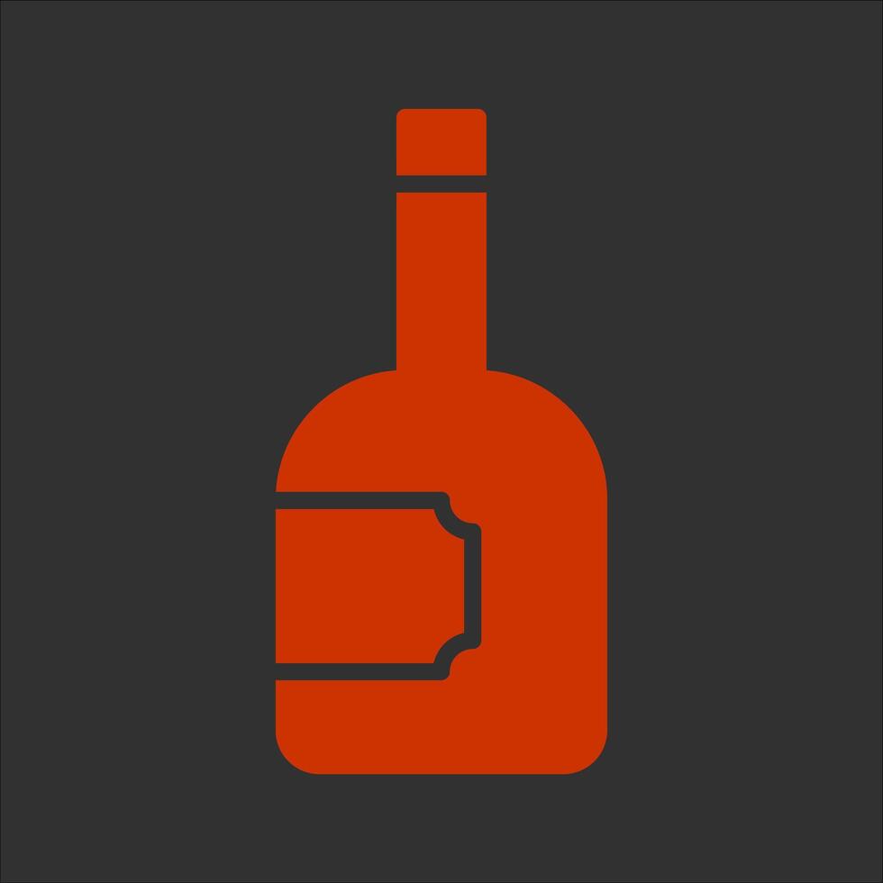 Wine Bottle Icon Design vector
