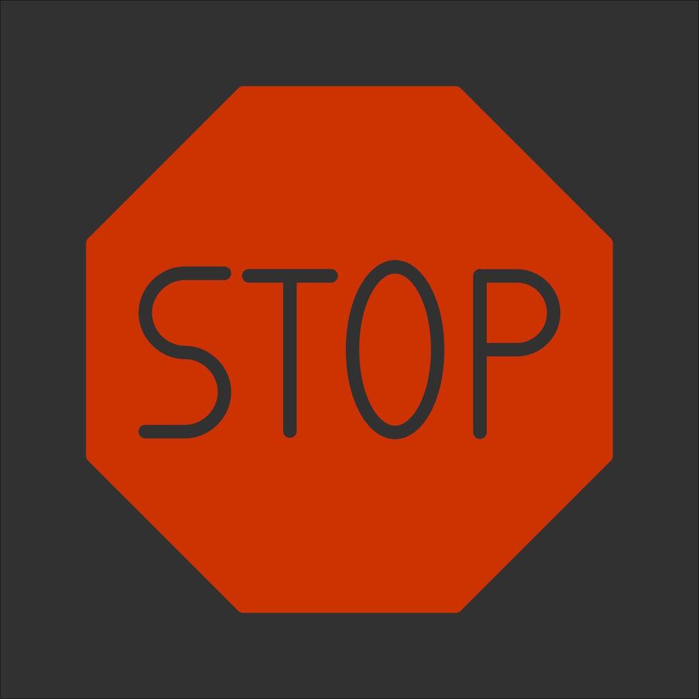 Stop Sign Icon Design vector