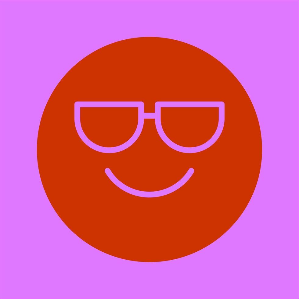 Smiling Face with Sunglasss vector