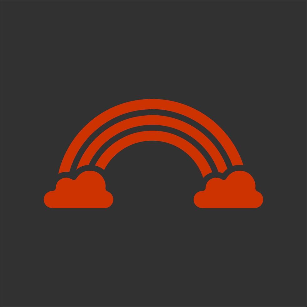 Rainbow Icon Design vector