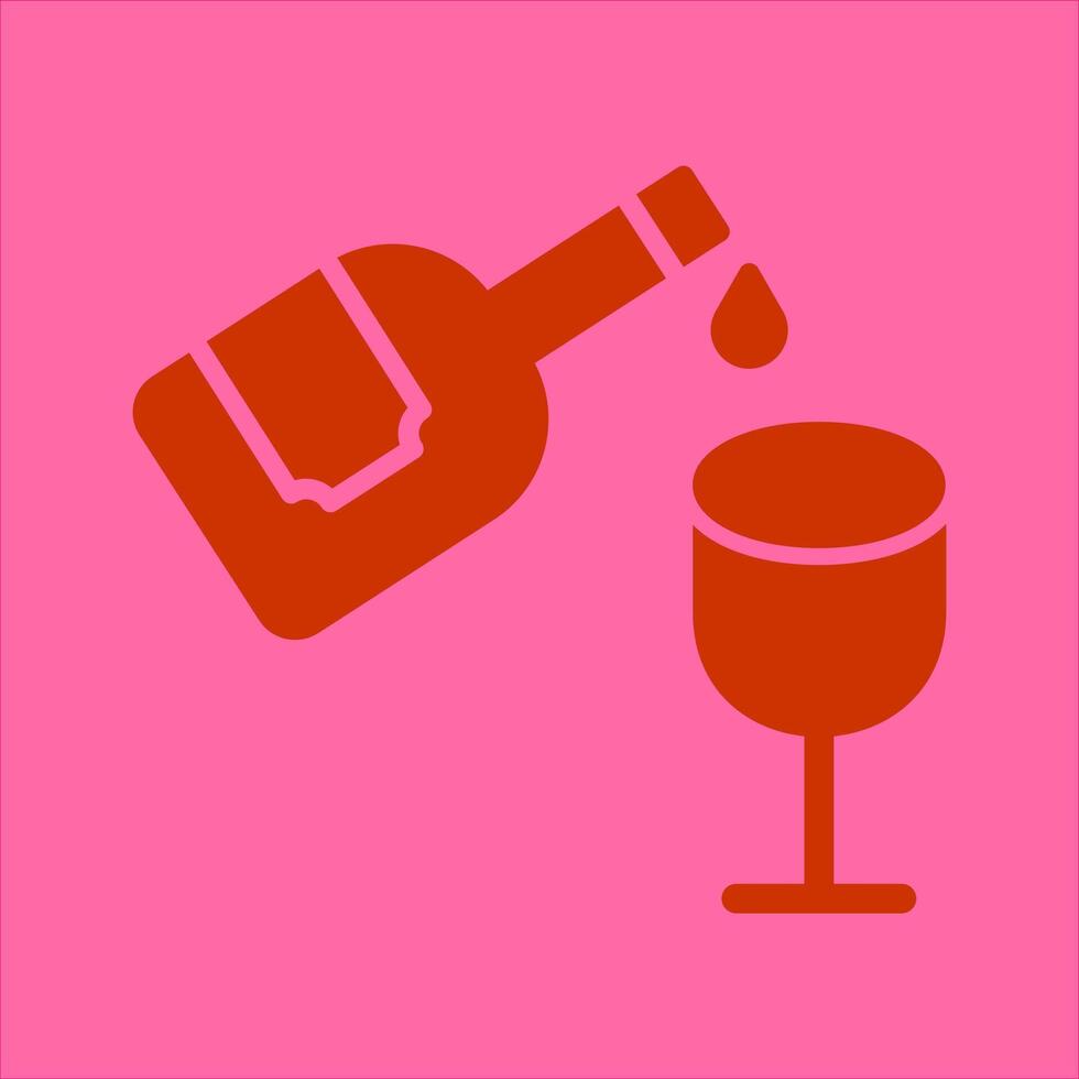 Wine Pouring Icon Design vector