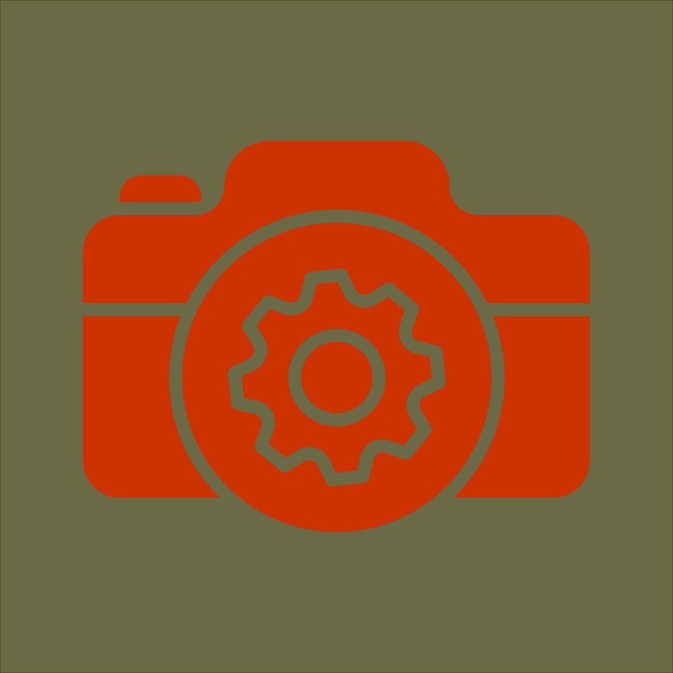 Camera Settings Icon Design vector