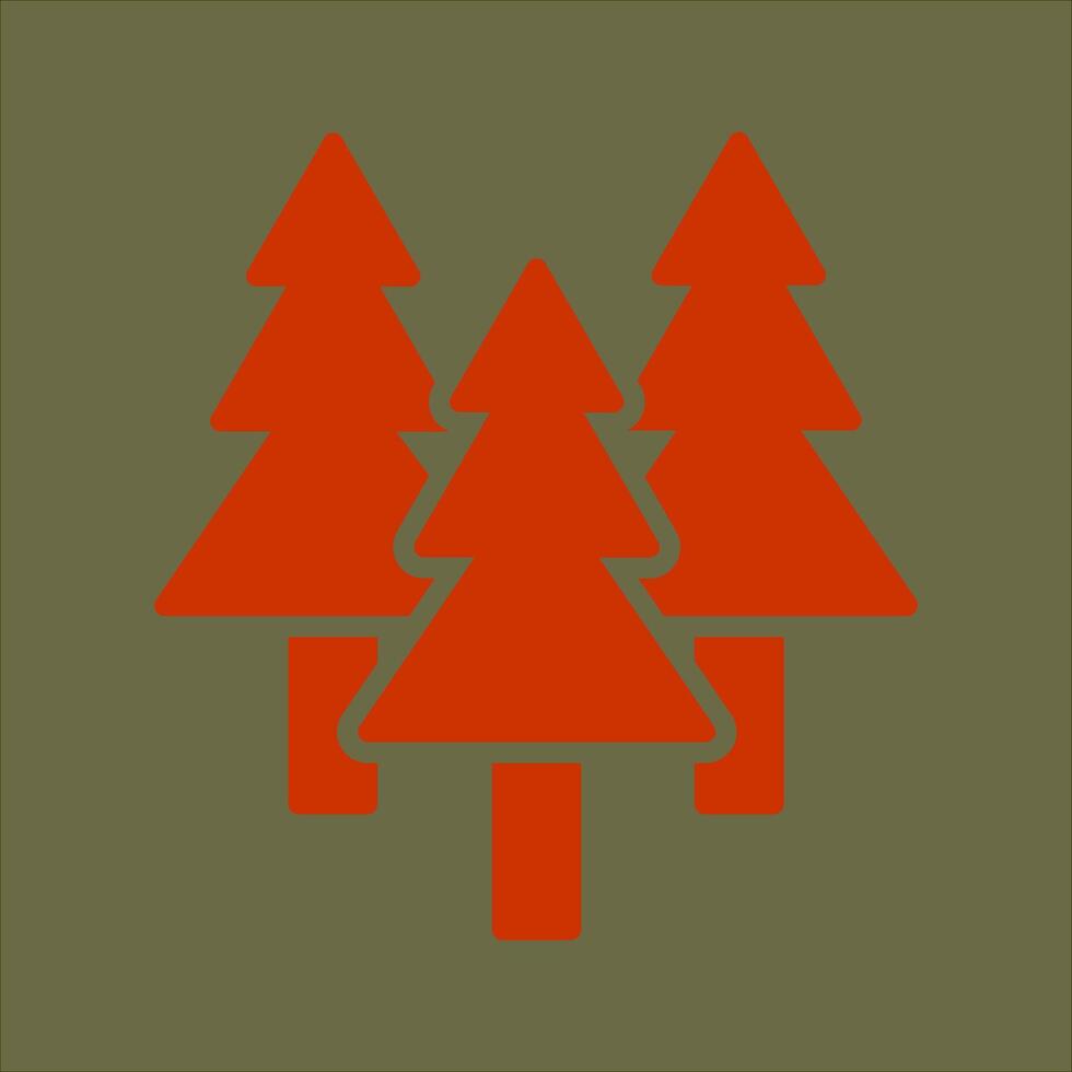 Evergreen Tree Icon Design vector