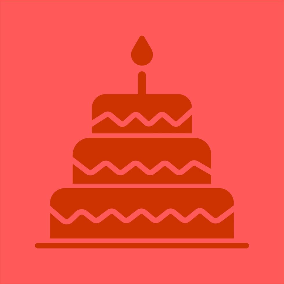 Cake Topper Icon Design vector