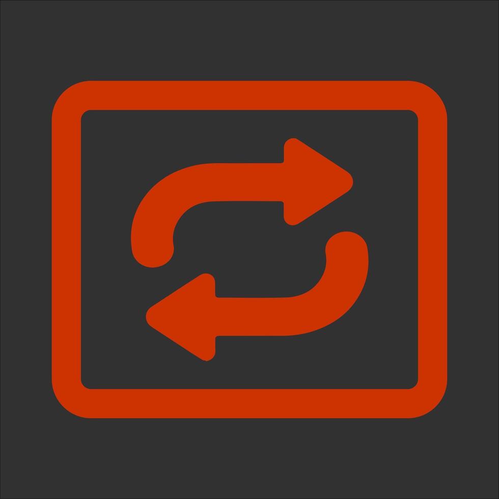 Repeat Button Icon Design vector