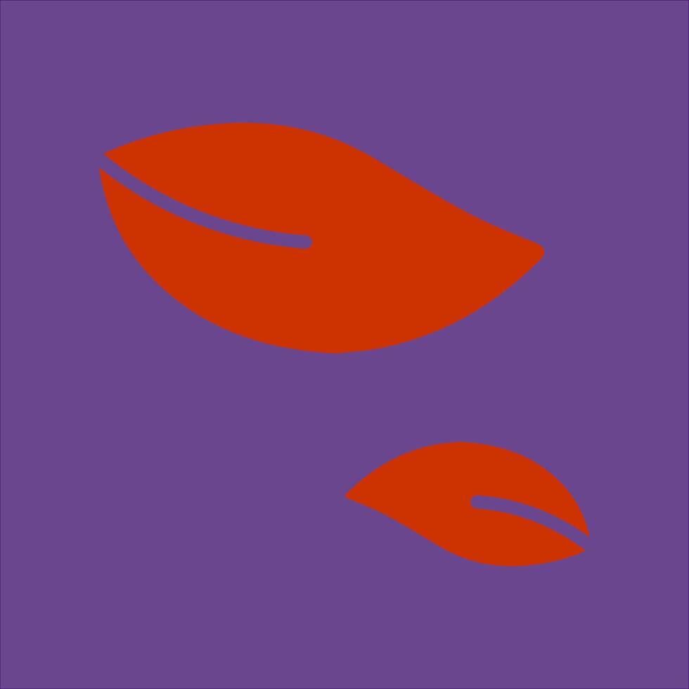 Leaf Fluttering in Wind Icon Design vector