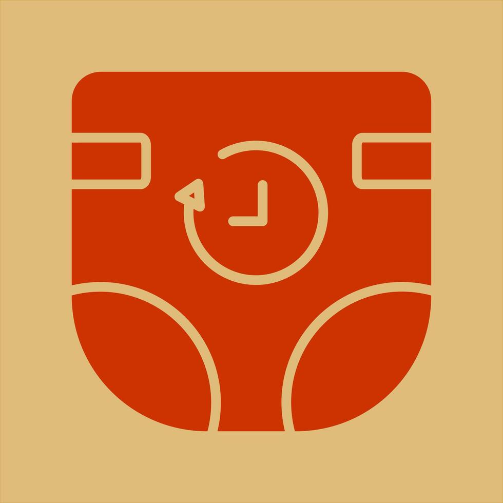 Diaper Duty Icon Design vector