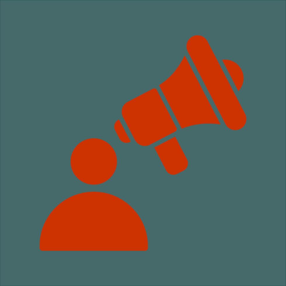 Advertiser Icon Design vector