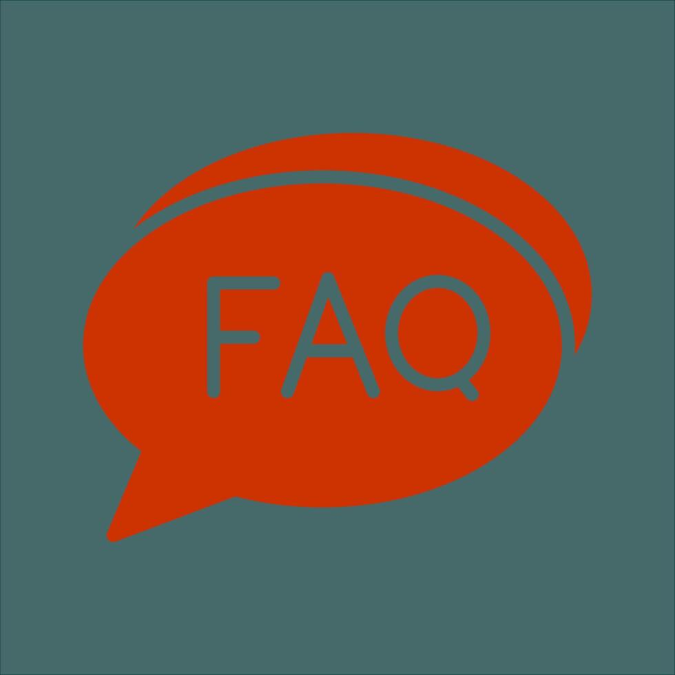 FAQ Section Icon Design vector