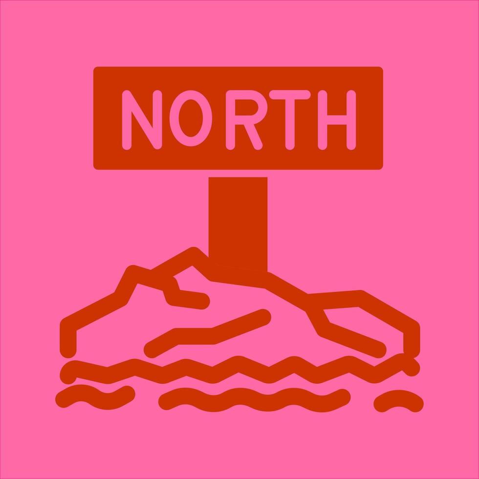 Northpole Icon Design vector
