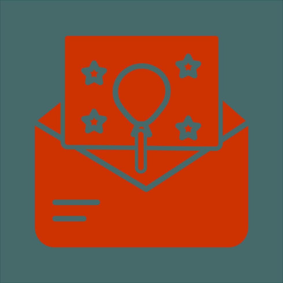 Party Invitation Icon Design vector