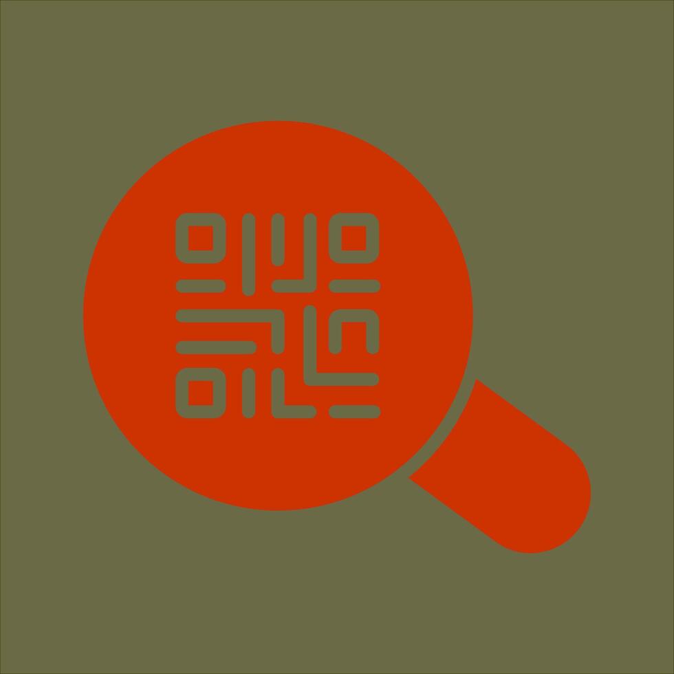 QR Code App Icon Design vector