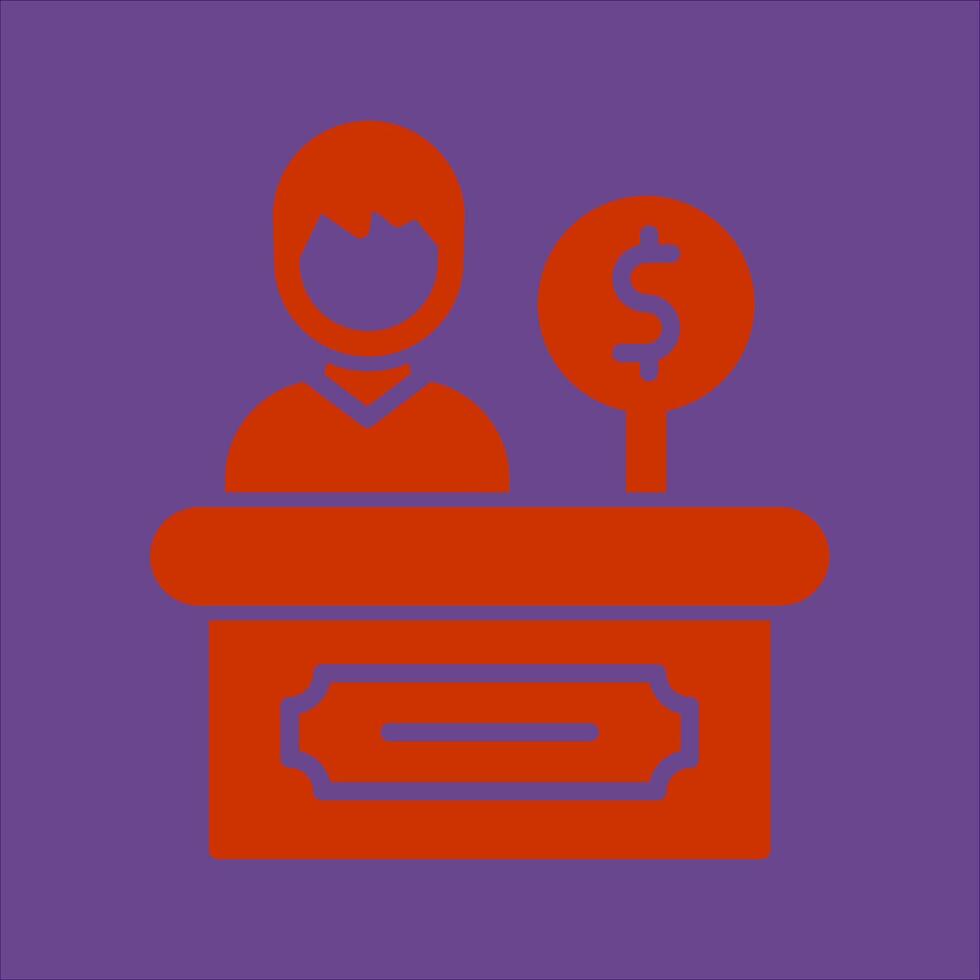 Cashier Icon Design vector