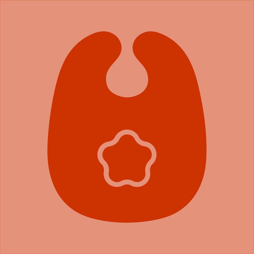 Cute Bibs Icon Design vector