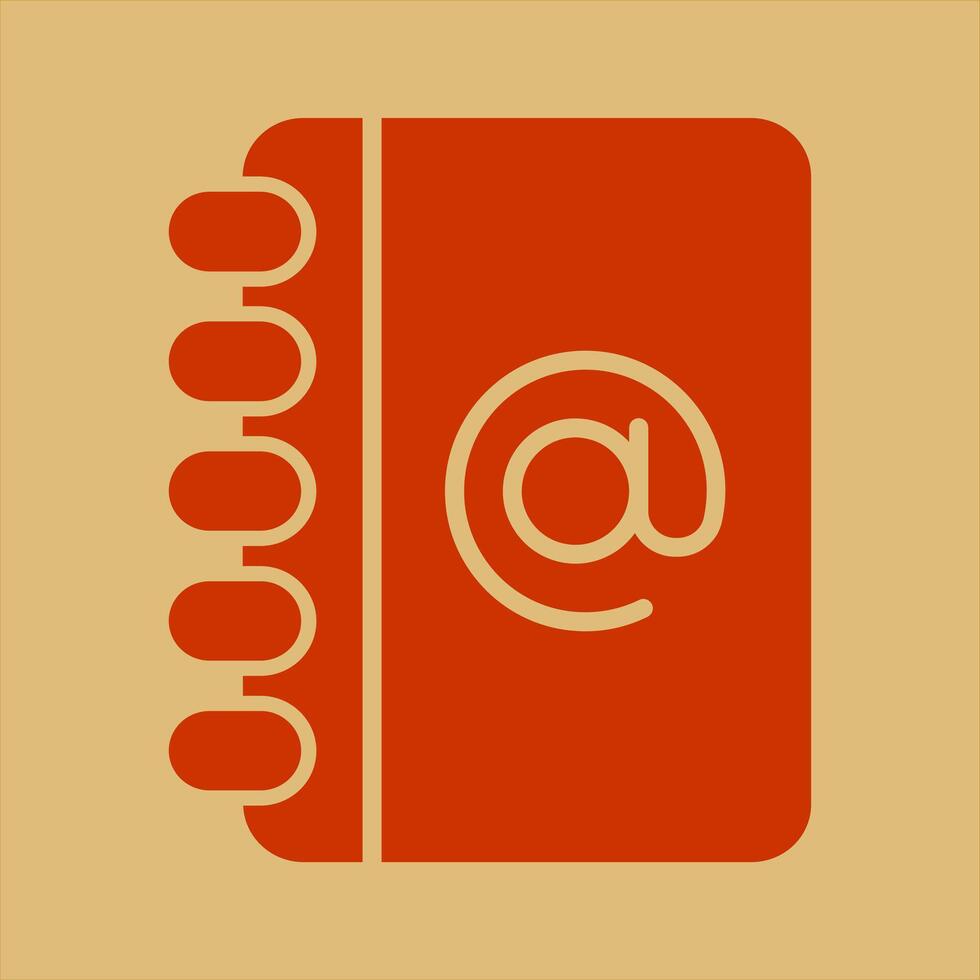 Address Book Icon Design vector