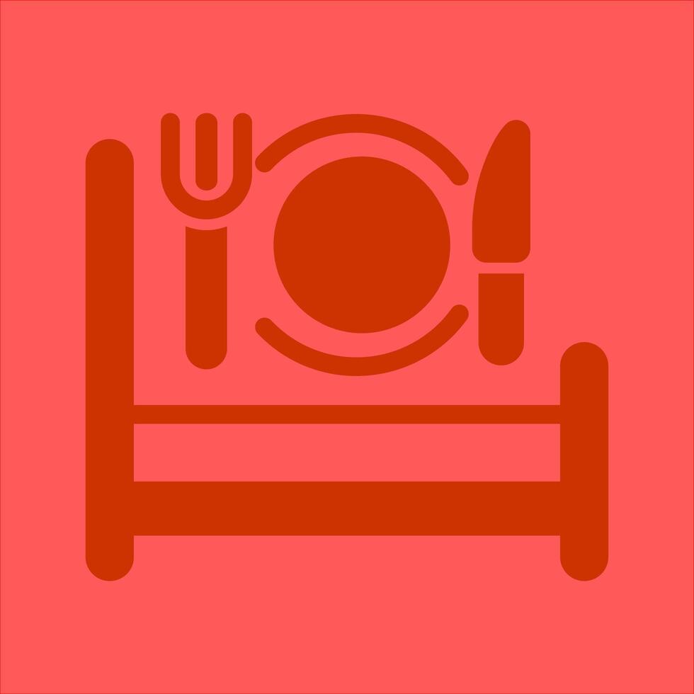 Breakfast in Bed Icon Design vector