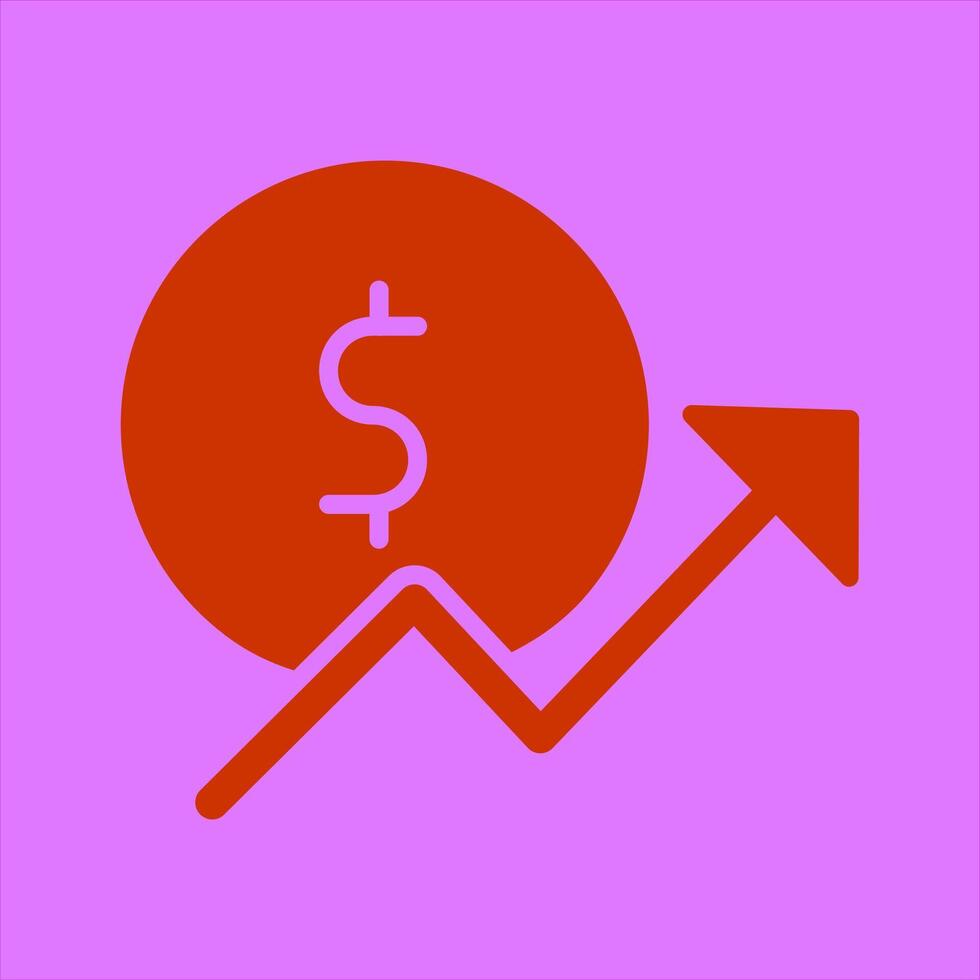 Money Growth Icon Design vector