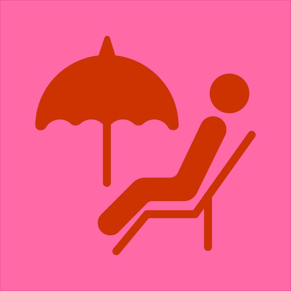 Relaxing Day Icon Design vector