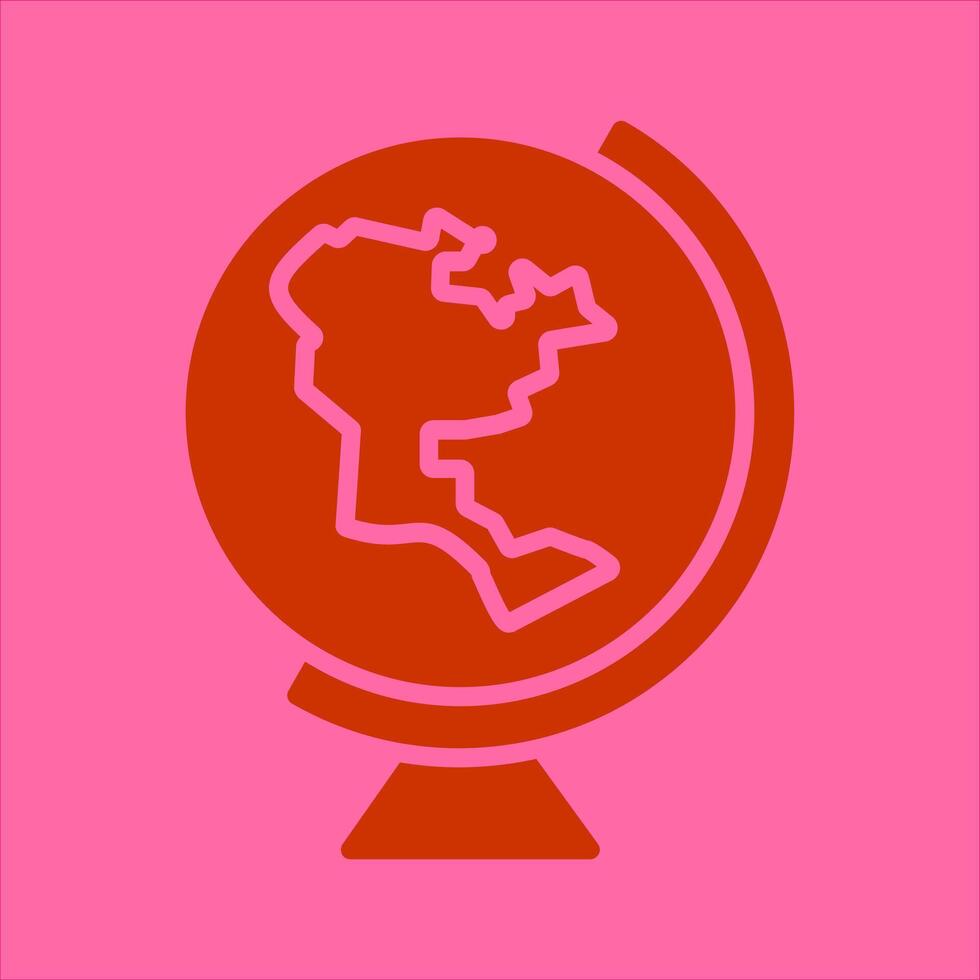 Earth Globe Americas Icon Design vector