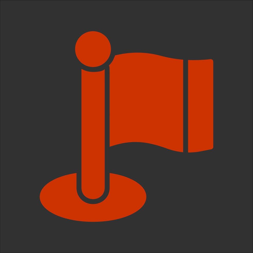 Flagpole Icon Design vector