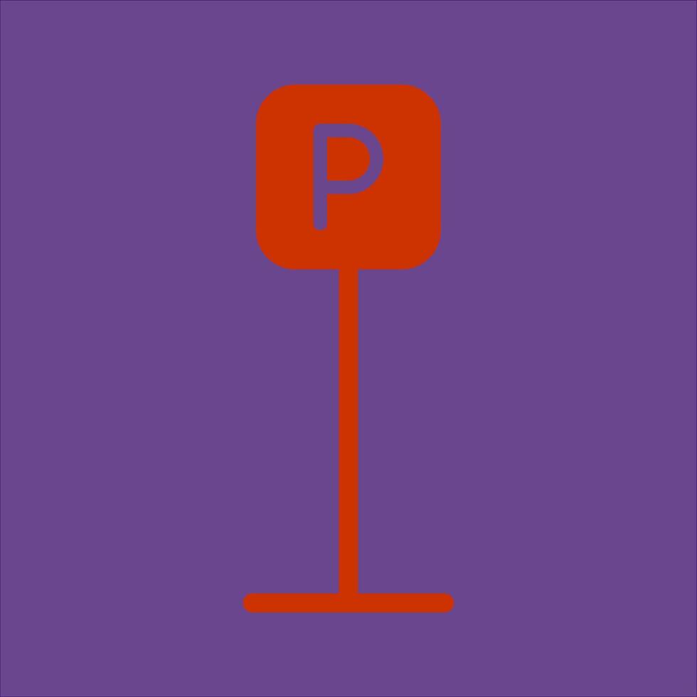 P Button Icon Design vector