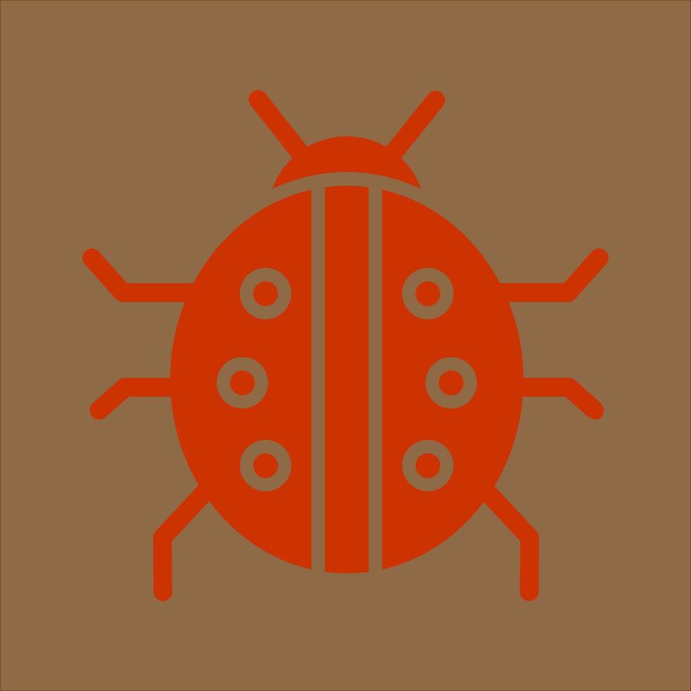 Lady Beetle Icon Design vector