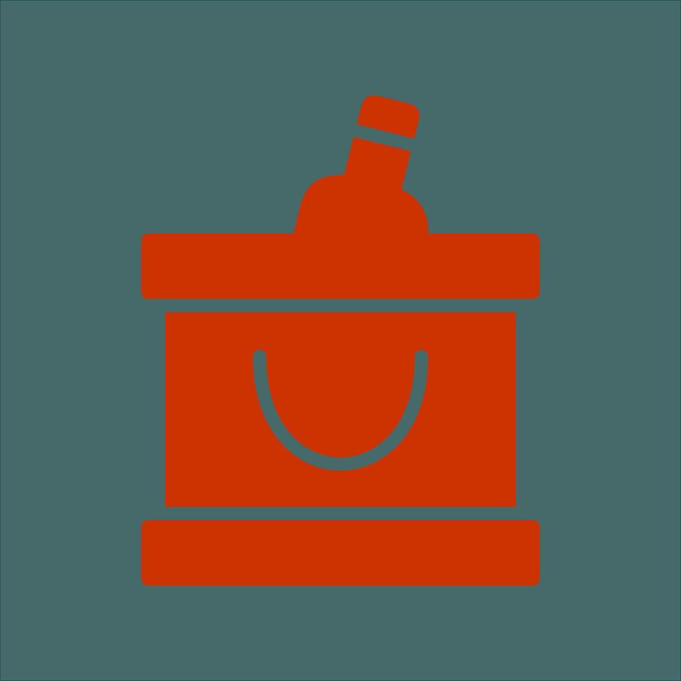 Wine Cooler Icon Design vector