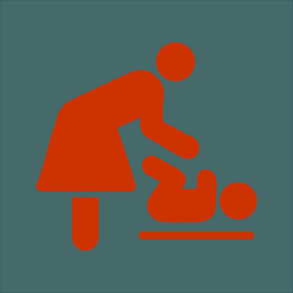 Changing Table Icon Design vector