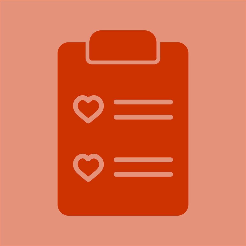 Wishlist Icon Design vector
