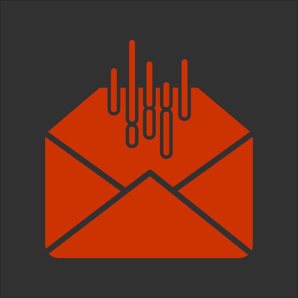 Mail Sorting Icon Design vector