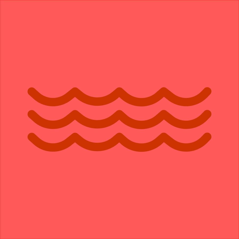 Water Wave Icon Design vector