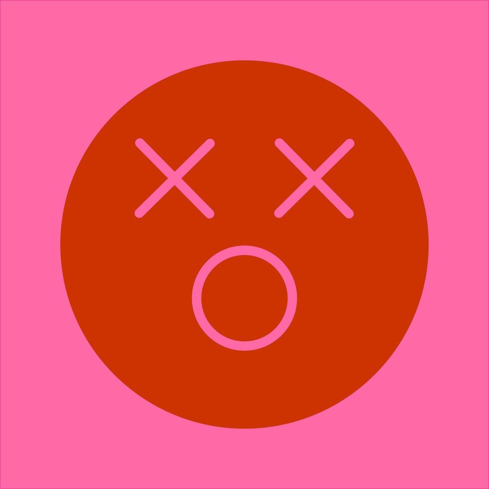 Dizzy Face Icon Design vector