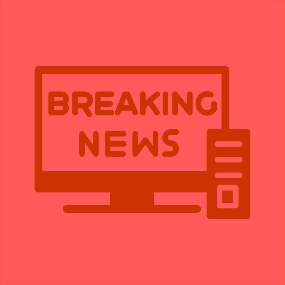Breaking Story Icon Design vector